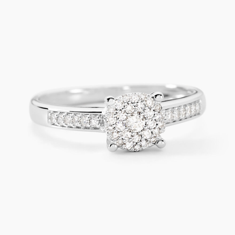 Bague Serena Or Blanc Diamant - Solitaires Femme | Marc Orian
