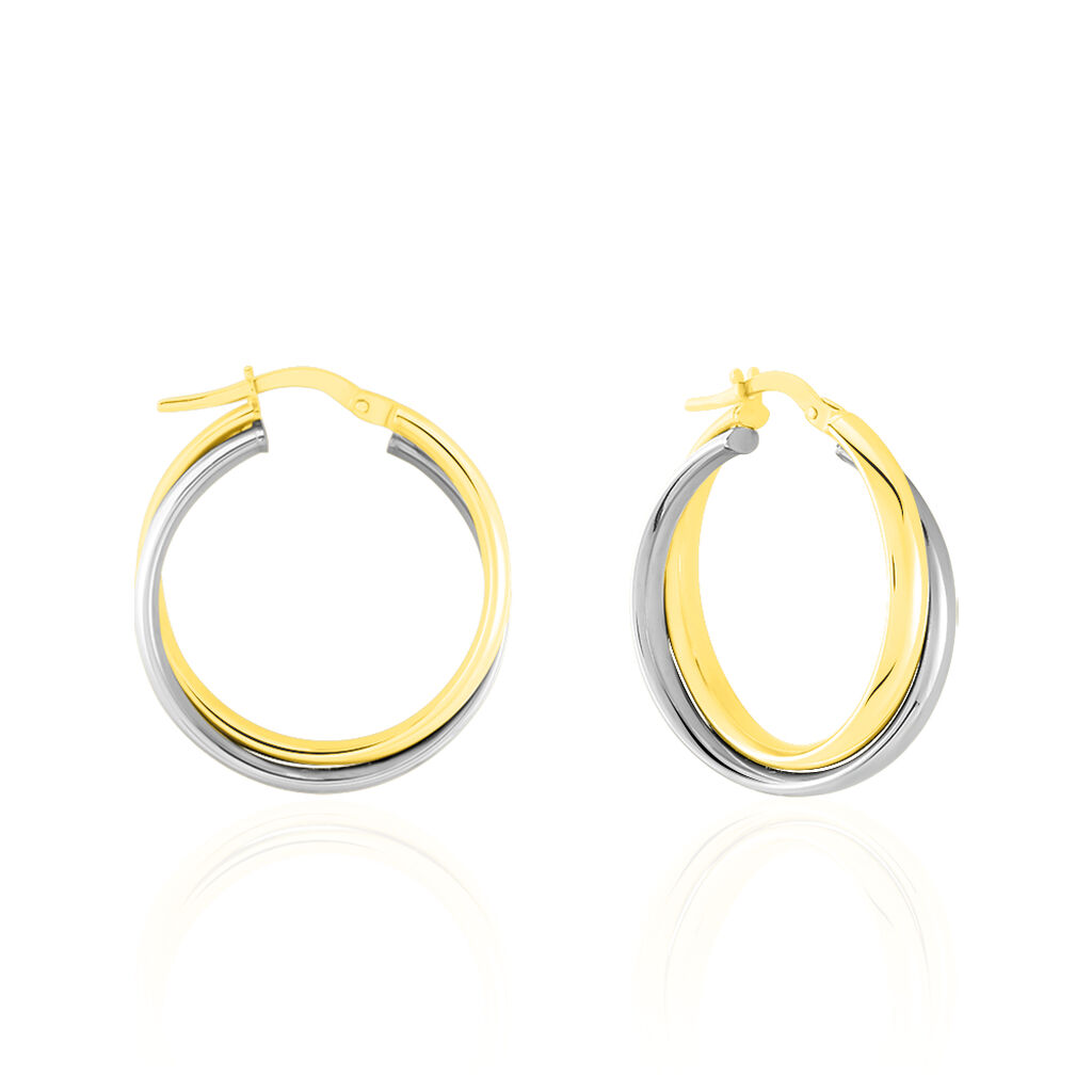 Créoles Kiara Or Bicolore - Créoles Femme | Marc Orian