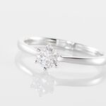 Bague Athena Or Blanc Diamant - Parures de mariage Femme | Marc Orian