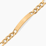 Bracelet Identit&eacute; Bixente Plaqu&eacute; Or Jaune - Gourmettes Homme | Marc Orian