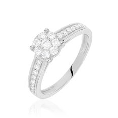 Bague Celia Or Blanc Diamant - Parure de mariage Femme | Marc Orian