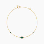 Bracelet Kakalina Or Jaune Malachite - Bracelets cha&icirc;nes Femme | Marc Orian