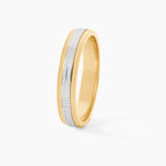 Alliance Or Bicolore Jaune / Blanc Sequana - Alliances duo Unisex | Marc Orian