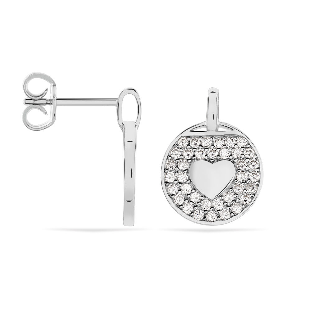 Boucles D'oreilles Pendantes Ivany Argent Blanc Oxyde De Zirconium - Pendantes Femme | Marc Orian