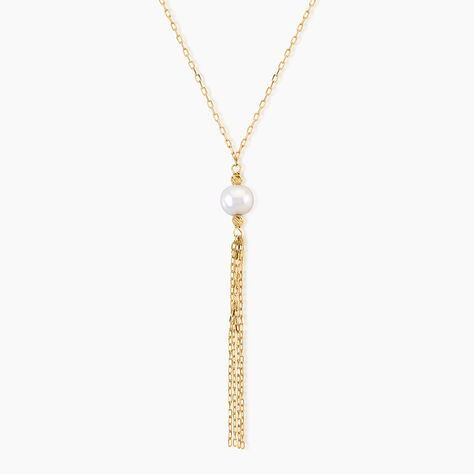 Collier Narca Argent Dor&eacute; A L'Or 750/1000 Perle De Culture - Colliers avec pierres Femme | Marc Orian