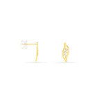 Boucles D'oreilles Puces Caline Or Jaune Diamant - Puces Femme | Marc Orian