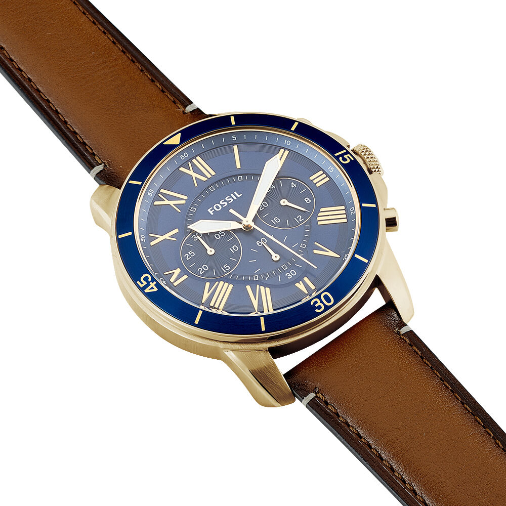 Montre Fossil Grant Sport Bleu - Montres &eacute;tanches Homme | Marc Orian