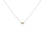 Collier Argent Blanc Bicolore Lemnos - Colliers fantaisie Femme | Marc Orian