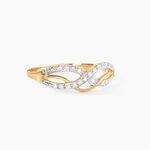 Bague Vaguelette Or Jaune Diamant - Bagues pierres pr&eacute;cieuses Femme | Marc Orian