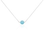 Collier Graziana Argent Blanc Turquoise - Colliers avec pierres Femme | Marc Orian