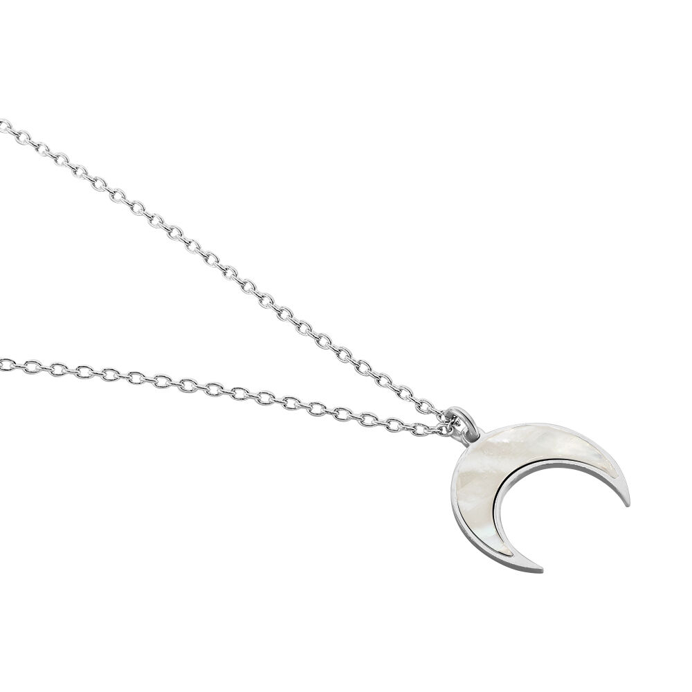 Collier Zea Argent Blanc Nacre - Colliers avec pierres Femme | Marc Orian