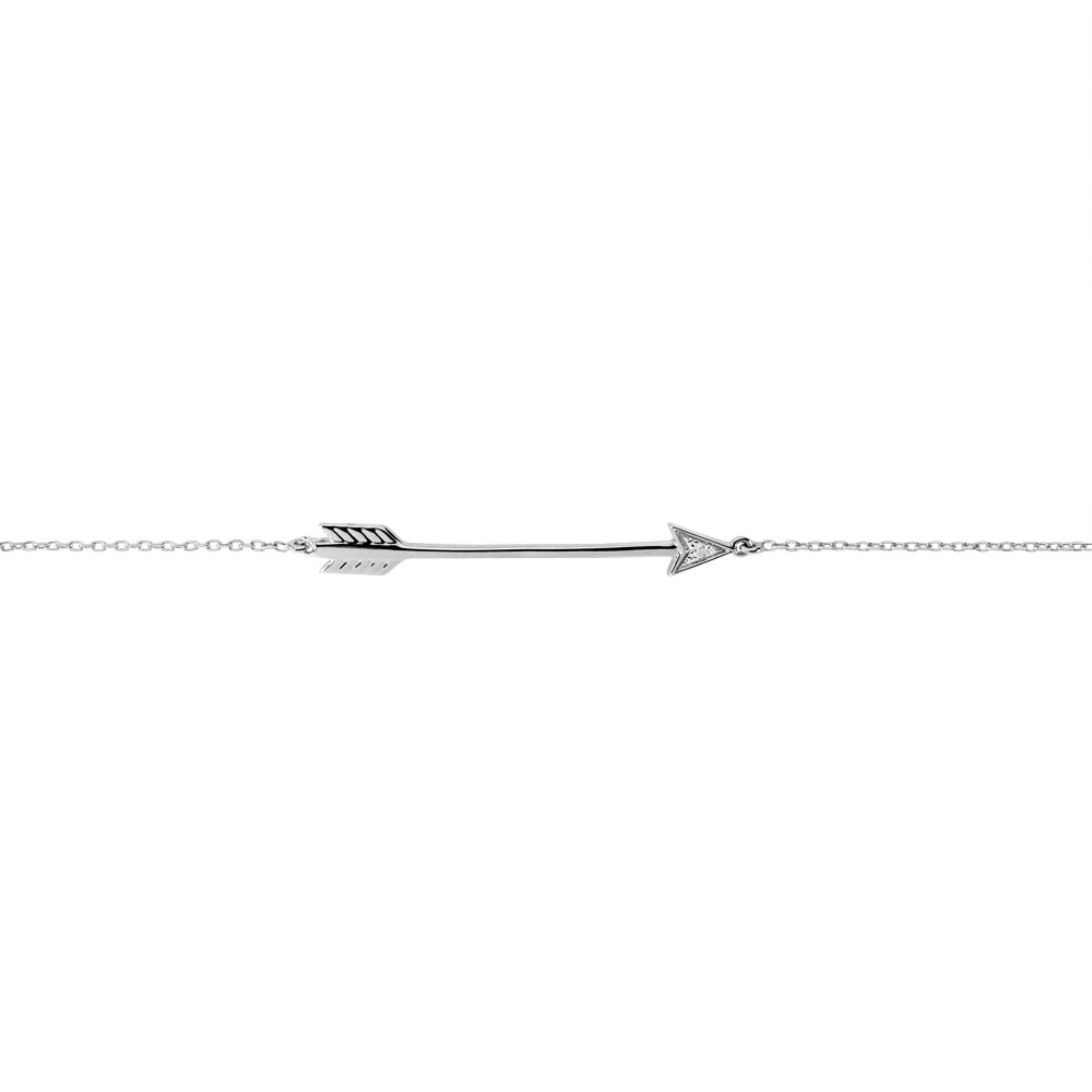 Bracelet Cupidon Or Blanc Diamant - Bracelets chaînes Femme | Marc Orian
