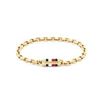 Bracelet Tommy Hilfiger Bruce Chain Acier Jaune - Bracelets cha&icirc;nes Homme | Marc Orian