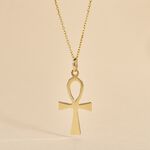 Pendentif Basilissa Croix De Vie Or Jaune - Pendentifs Famille | Marc Orian