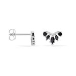 Boucles D'oreilles Puces Calixa Argent Blanc Oxyde De Zirconium - Puces Femme | Marc Orian