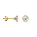 Boucles D'oreilles Puces Plaqu&eacute; Or Jaune Niclaus Oxyde - Puces Femme | Marc Orian