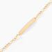 Bracelet Identité Bartolomee Maille Alternee 1/3 Or Jaune - Gourmettes Enfant | Marc Orian
