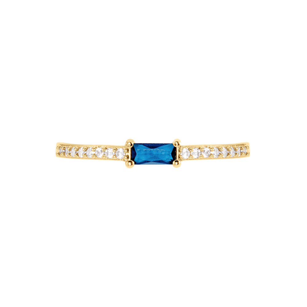 Bague Gamboa Plaqué Or Jaune Verre Oxyde De Zirconium - Bagues de promesse Femme | Marc Orian