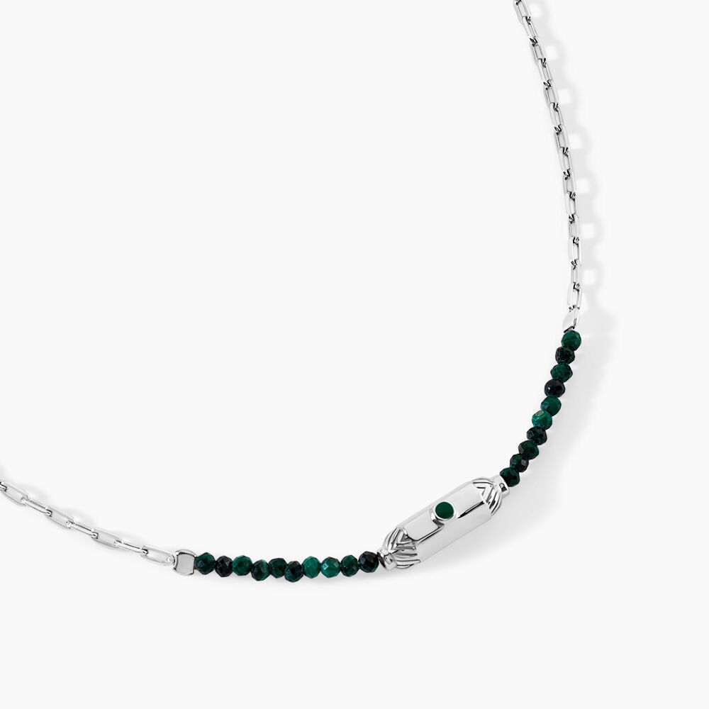 Collier Mystic Argent Blanc Malachite - Colliers avec pierres Femme | Marc Orian