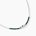 Collier Mystic Argent Blanc Malachite - Colliers avec pierres Femme | Marc Orian