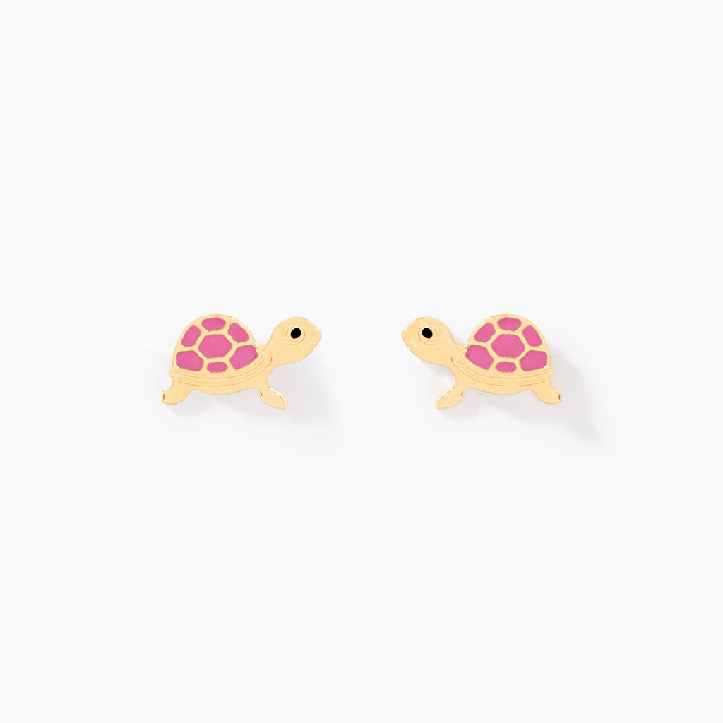 Boucles D'oreilles Puces Cali Tortue Or Jaune - Puces Enfant | Marc Orian