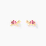 Boucles D'oreilles Puces Cali Tortue Or Jaune - Puces Enfant | Marc Orian