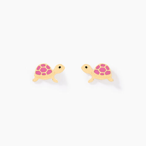 Boucles D'oreilles Puces Cali Tortue Or Jaune - Puces Enfant | Marc Orian