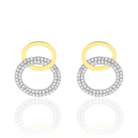 Boucles D'oreilles Pendantes Daniyah Or Jaune Diamant - Pendantes Femme | Marc Orian