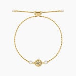 Bracelet Guess Tiny Pearly Acier Jaune Oxyde De Zirconium Perle D'Imitation - Bracelets cha&icirc;nes Femme | Marc Orian