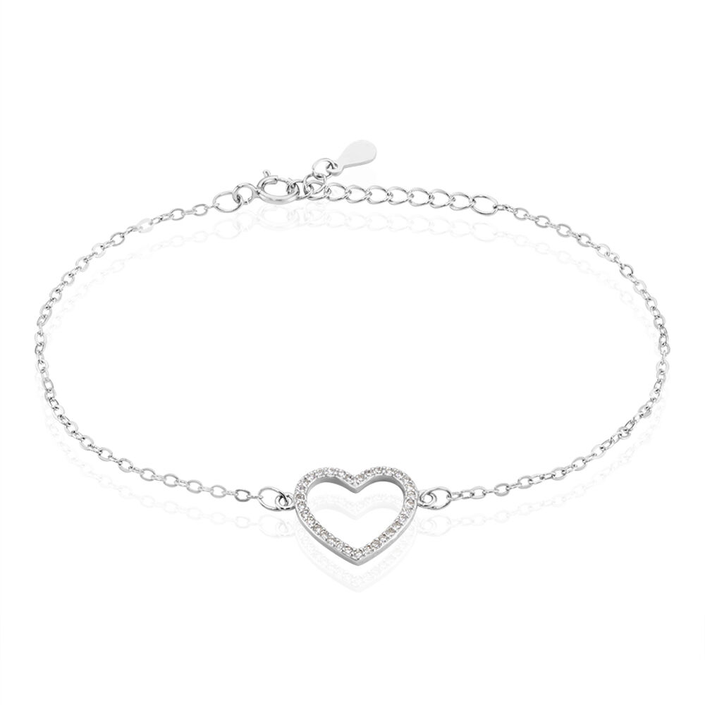 Bracelet Argent Blanc Gasparde Oxyde De Zirconium - Bracelets chaînes Femme | Marc Orian