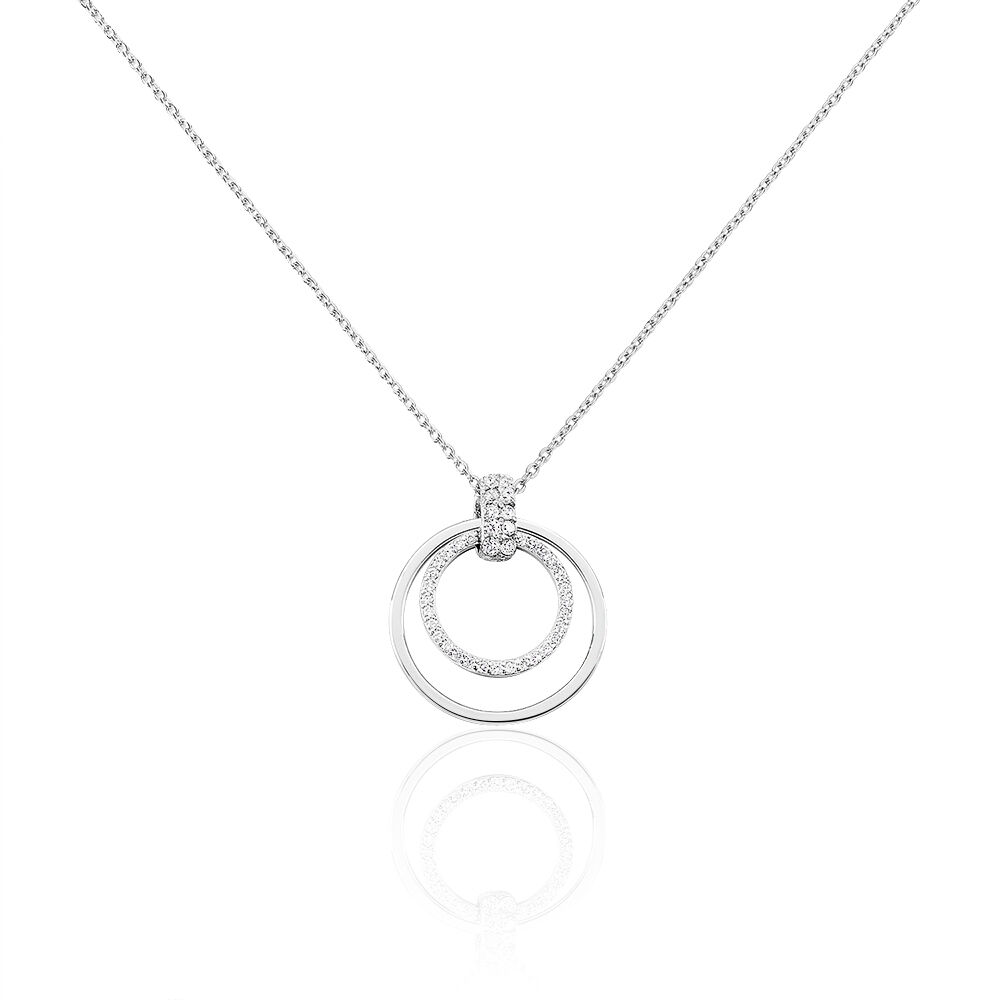 Collier Silvana Argent Blanc Oxyde De Zirconium - Colliers avec pierres Femme | Marc Orian