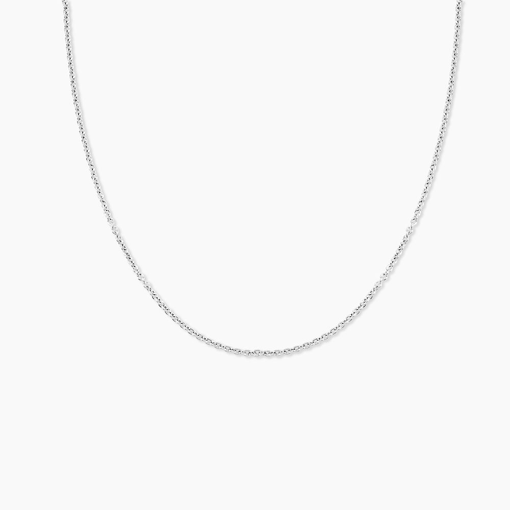 Cha&icirc;ne Ilda Maille For&ccedil;at Limee Or Blanc - Chaines Femme | Marc Orian