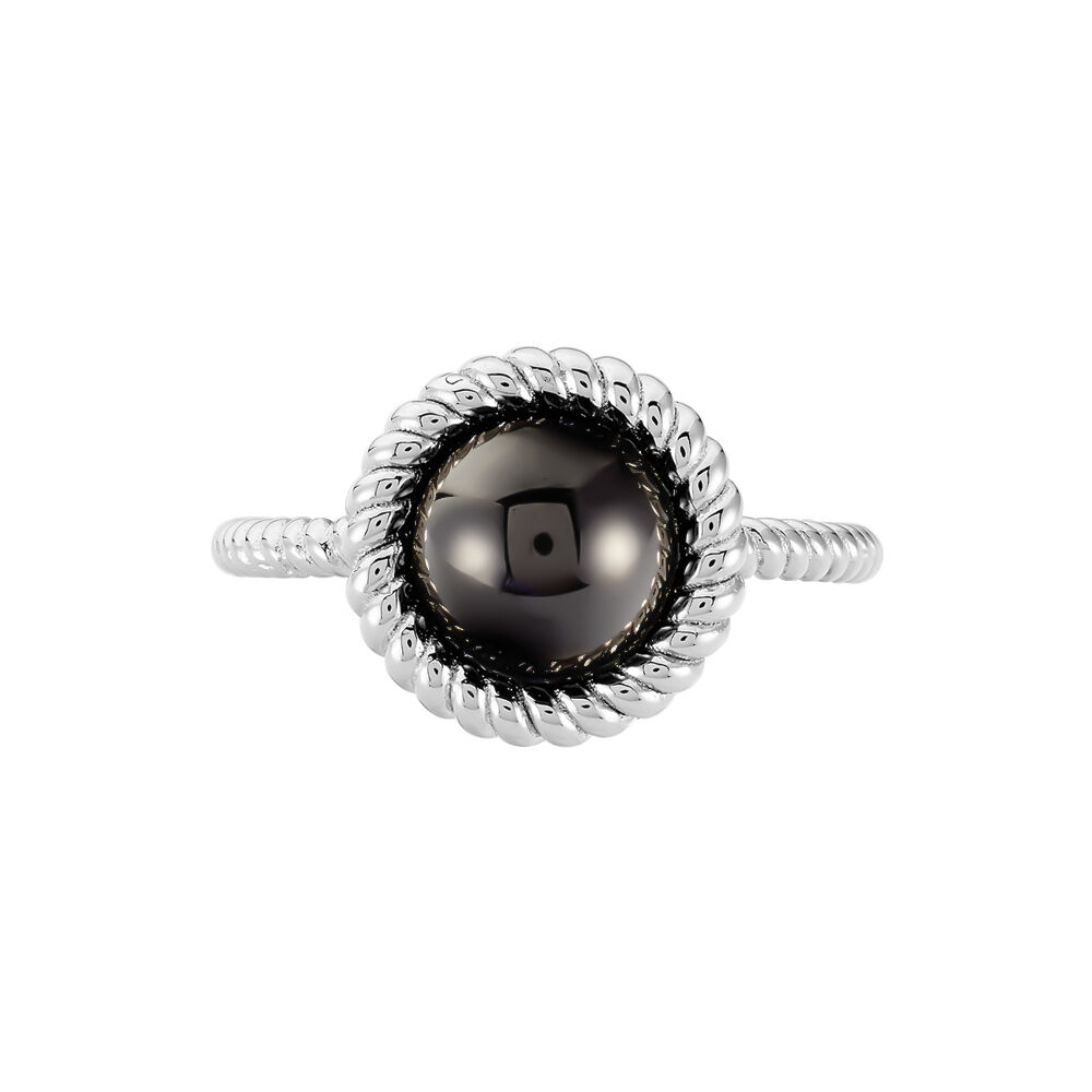 Bague Adelyne Argent Blanc Céramique - Bagues avec pierre Femme | Marc Orian