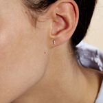 Boucles D'oreilles Puces Youssa Barrettes Or Jaune Oxyde De Zirconium - Puces Femme | Marc Orian