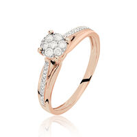 Bague Kate Or Rose Diamant