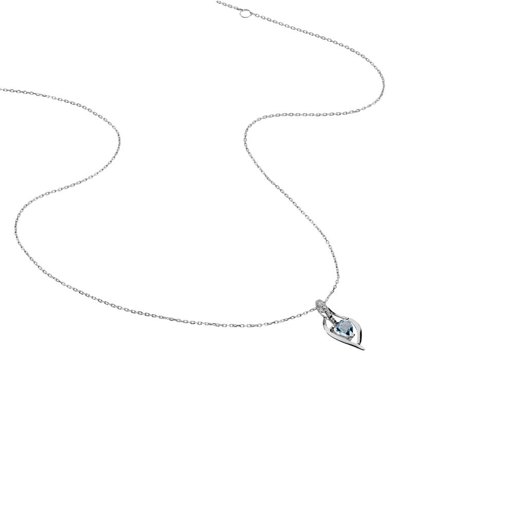 Bague Silucia Or Blanc Topaze Et Oxyde De Zirconium - Colliers avec pierres Femme | Marc Orian