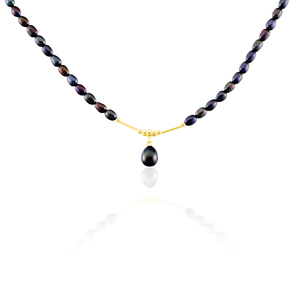 Collier Poire Or Jaune Perle De Culture - Colliers avec pierres Femme | Marc Orian
