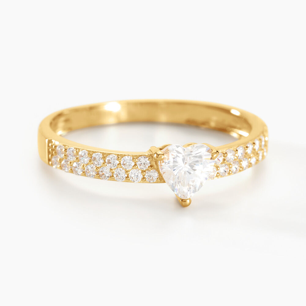 Bague Monelle Or Jaune Oxyde De Zirconium - Solitaires Femme | Marc Orian
