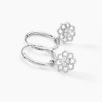 Cr&eacute;oles Embelia Argent Blanc Oxyde De Zirconium - Cr&eacute;oles Femme | Marc Orian