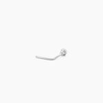 Piercing De Nez Fethi Serti Clos Or Blanc Oxyde De Zirconium - Piercing Nez Femme | Marc Orian