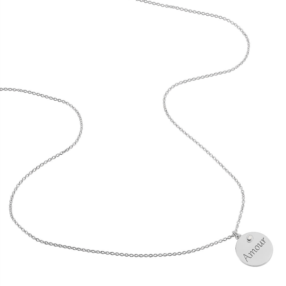 Collier Sebastienne Argent Blanc - Colliers fantaisie Femme | Marc Orian
