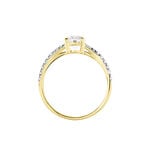 Bague Evita Or Jaune Oxyde De Zirconium - Solitaires Femme | Marc Orian