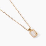 Collier Astria Plaqu&eacute; Or Jaune Nacre - Colliers avec pierres Femme | Marc Orian