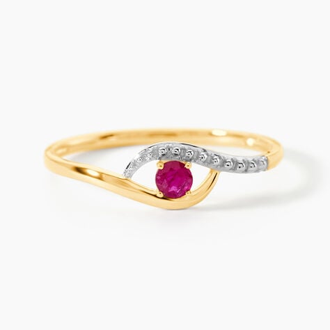 Bague Or Jaune Karmele Rubis - Bagues vintage Femme | Marc Orian