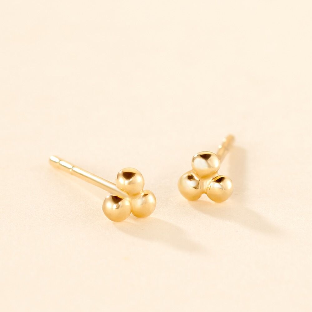 Boucles D'oreilles Puces Glen Or Jaune - Puces Femme | Marc Orian