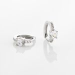 Creoles Argent Blanc Rio Oxydes De Zirconium - Cr&eacute;oles Femme | Marc Orian