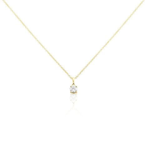 Collier Alexandra Or Jaune Diamant - Colliers solitaires Femme | Marc Orian