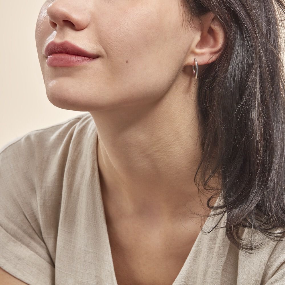 Créoles Ilana Or Blanc - Créoles Femme | Marc Orian