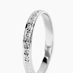 Alliance Heldea Ruban Plat Or Blanc - Alliances duo Unisex | Marc Orian