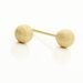 Boucles D'oreilles Puces Fidelia Boule Sablee Or Jaune - Puces Femme | Marc Orian